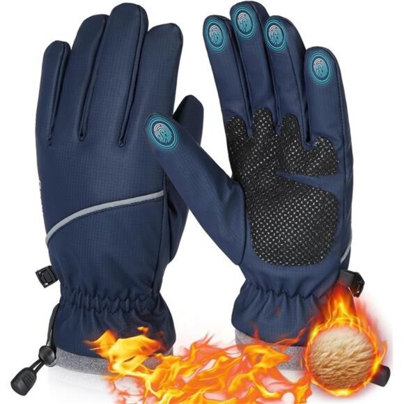 Winter Gloves Waterproof Windproof for Mens Women, Thermal Warm for Cold - Picture 1 of 6